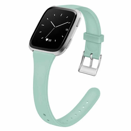 Silicone Watch Band for Fitbit Versa 2/Versa Lite Silver