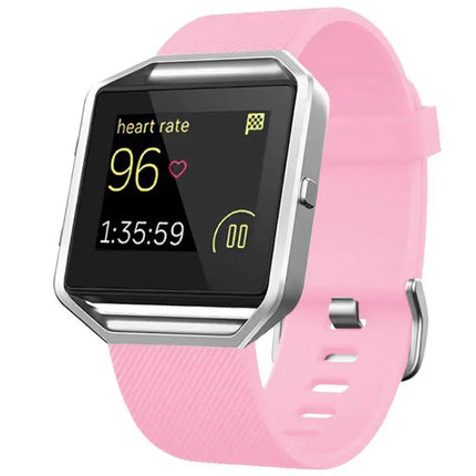 Fitbit Blaze Silicone Watch Band Steel Buckle Diagonal S/L