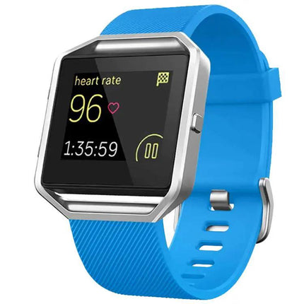 Fitbit Blaze Silicone Watch Band Steel Buckle Diagonal S/L