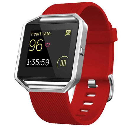 Fitbit Blaze Silicone Watch Band Steel Buckle Diagonal S/L