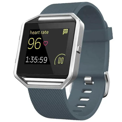 Fitbit Blaze Silicone Watch Band Steel Buckle Diagonal S/L