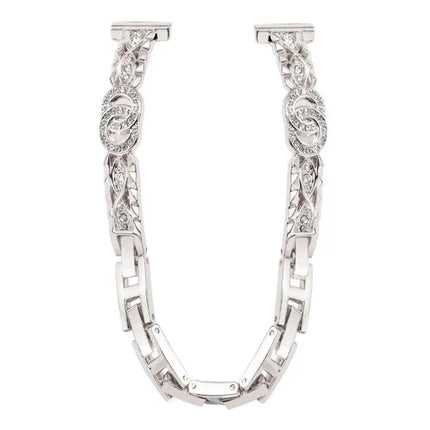 XDfind 14mm Stainless Steel Thin Diamond Bracelet Band