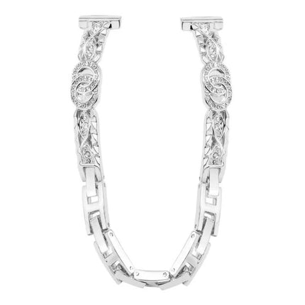 XDfind 14mm Stainless Steel Thin Diamond Bracelet Band