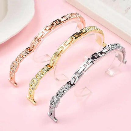 XDfind 14mm Stainless Steel Thin Diamond Bracelet Band