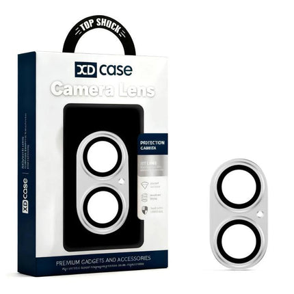 XDcase iPhone Camera Lens Protector Film for Daily Use - metal frame tempered glass 9H hardness, scratch and drop protection, HD clarity