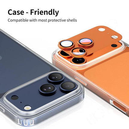 XDcase iPhone Camera Lens Protector Film for Daily Use - case-friendly metal frame tempered glass 9H lens protector for iPhone