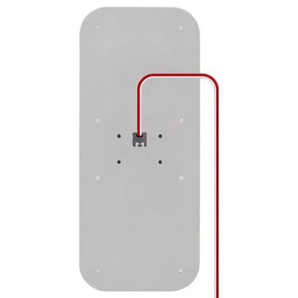 12-30V RV Roof Light With Three Color Temperatures ceiling mount backplate with red wiring for RV roof fixture installation