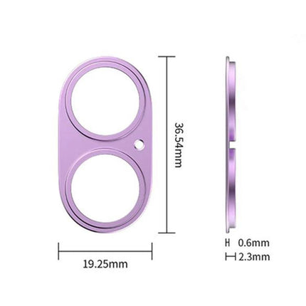 XDcase Shield Lens Protector for Everyday Phone Use - purple aluminum iPhone 17 dual-lens protector dimensions 36.54x19.25mm thickness 0.6/2.3mm