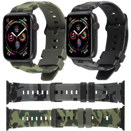 XDfind Silicone Camouflage Watch Band Compatible 38-49mm | Syndmart