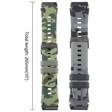 Camouflage Silicone Watch Band For Fitbit Versa And Versa 2