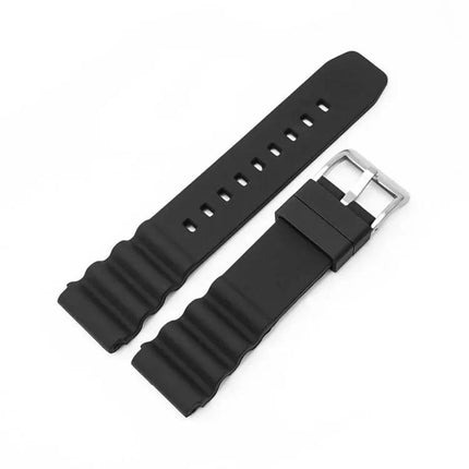 Silicone Replacement Watch Band Silver Buckle 20/22mm