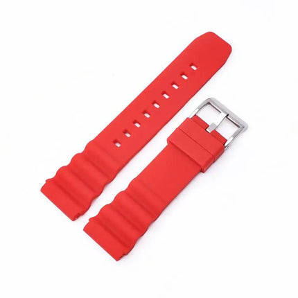 Silicone Replacement Watch Band Silver Buckle 20/22mm