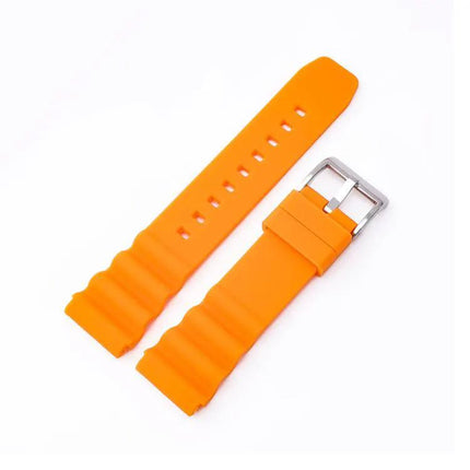 Silicone Replacement Watch Band Silver Buckle 20/22mm