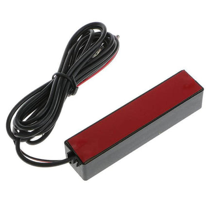 Universal Hidden AM/FM Radio Amplified Antenna for Vehicles - compact hidden amplified antenna module with adhesive strip and cable for improved car reception