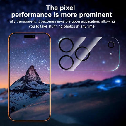XDcase Camera Glass Film for Everyday iPhone Protection clear tempered glass camera lens protector on iPhone showcasing transparency and scratch resistance