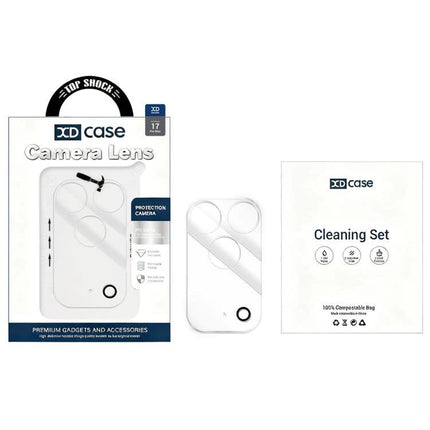 XDcase iPhone Camera Lens Protective Film For Everyday Use – clear camera lens protective film with cleaning set and packaging