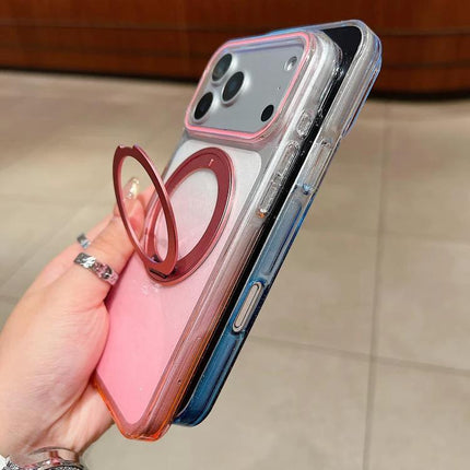iPhone Everyday Case For Daily Handling And Travel Protects Against Scratches And Dirt - clear pink protective case with ring holder, camera and port access