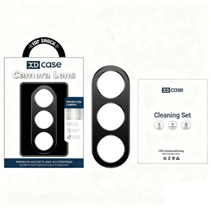 XDcase Lens Protector for Everyday Phone Photography – aluminum alloy hollow-cut camera lens protector with cleaning set