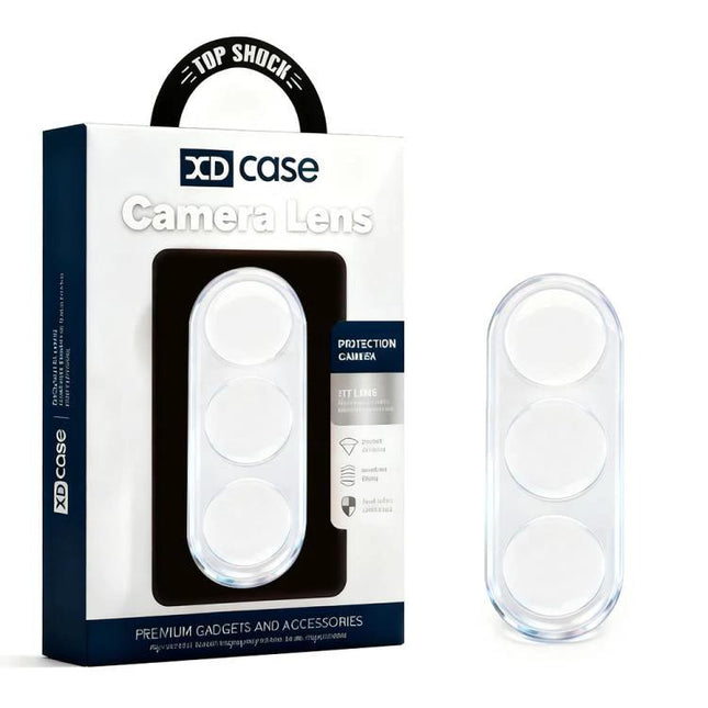 XDcase Camera Lens Protector for Samsung Phones - clear tempered glass camera lens shields in retail packaging