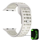For Apple Watch 46mm / 49mm / 45mm / 44mm / Beige+Luminous