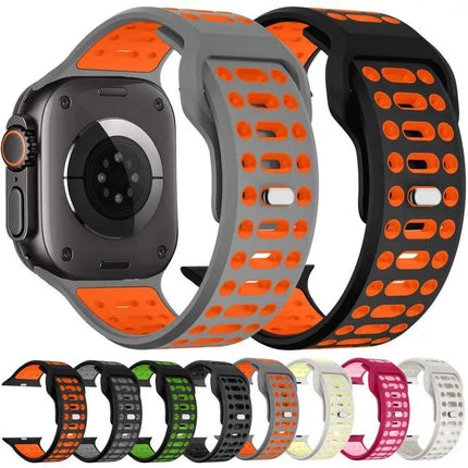 Silicone Sport Breathable Watch Band For 44/45/46/49mm | Syndmart