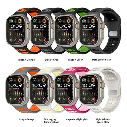 Silicone Sport Breathable Watch Band For 44/45/46/49mm | Syndmart