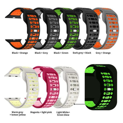 Silicone Sport Breathable Watch Band For 44/45/46/49mm | Syndmart