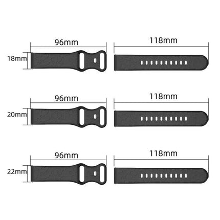 XDfind Leopard Print Silicone Watch Band 18mm 20mm