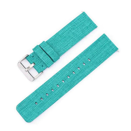 12mm Nylon Canvas Watch Band With Stainless Steel Buckle