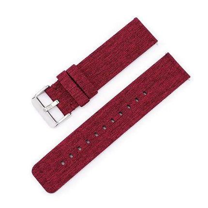12mm Nylon Canvas Watch Band With Stainless Steel Buckle