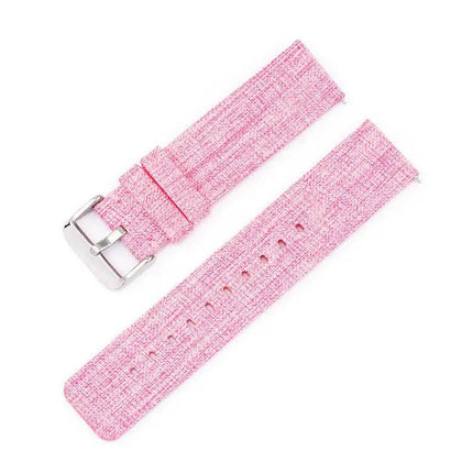 Nylon Woven Canvas Watch Band 18mm Stainless Steel Buckle