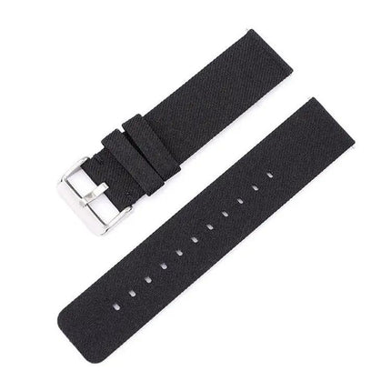 Nylon Woven Canvas Watch Band 18mm Stainless Steel Buckle