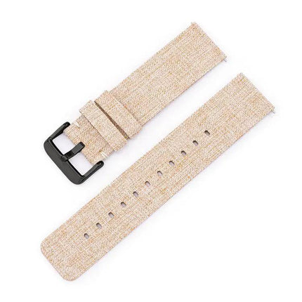 20mm Nylon Woven Canvas Watch Band With Steel Pin Buckle