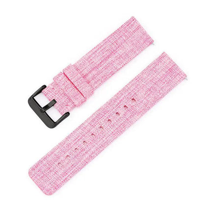22mm Nylon Canvas Watch Band With Stainless Steel Buckle