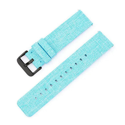 22mm Nylon Canvas Watch Band With Stainless Steel Buckle