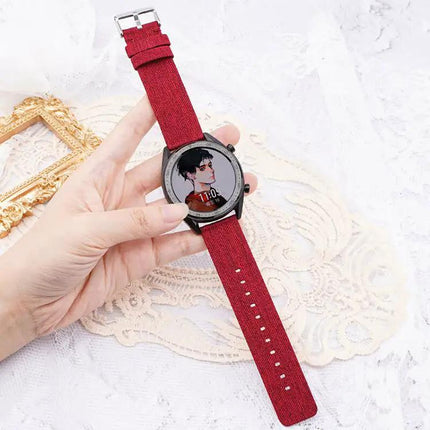 Nylon Woven Canvas Watch Band 16mm Stainless Steel