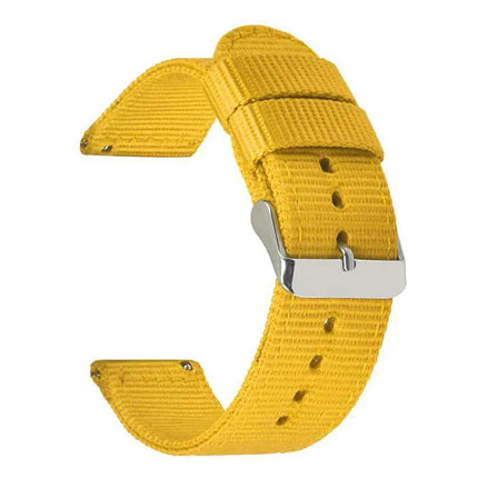 24mm Nylon Canvas Watch Band With Stainless Steel Pin Buckle