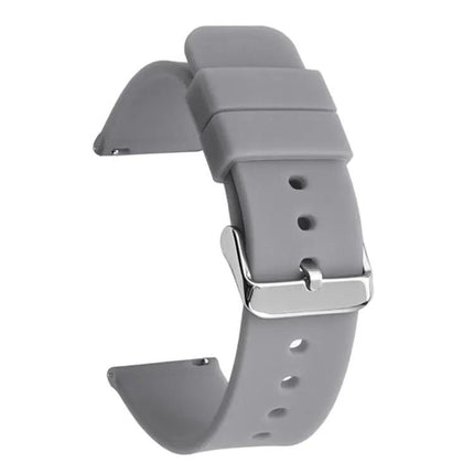 Silicone Waterproof Watch Band Stainless Steel Buckle 14mm