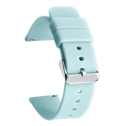 Silicone Waterproof Watch Band Stainless Steel Buckle 14mm