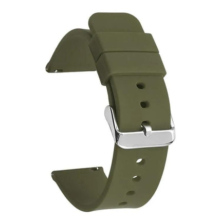 16mm Silicone Watch Band With Stainless Steel Pin Buckle
