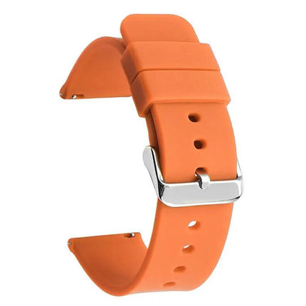 24mm Silicone Watch Band With Stainless Steel Buckle