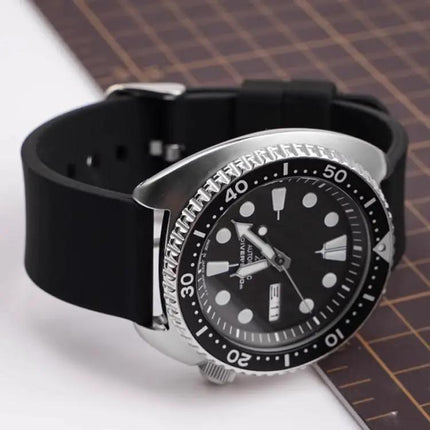 24mm Silicone Watch Band With Stainless Steel Buckle