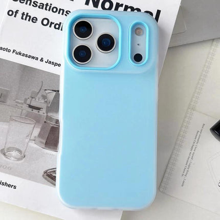 Daily Use Protective Case for iPhone 17 Pro Max in pastel blue, slim TPU+PC blend protecting camera and ports for everyday use