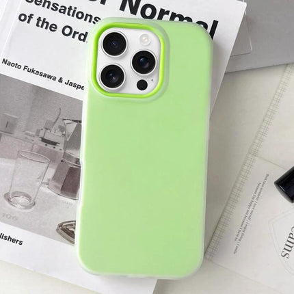 Essential iPhone Case for Everyday Use - slim green protective iPhone case with raised edges for screen and camera, minimal bulk, daily protection