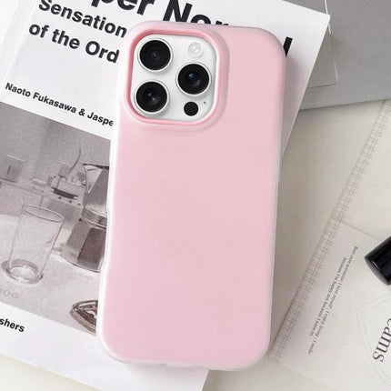Essential iPhone Case for Everyday Use - slim pink protective iPhone case with raised camera and screen edges for daily commuting and errands