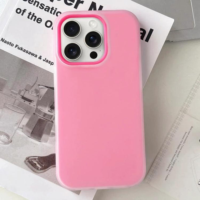 Protective Matte Case For Everyday iPhone Use - slim pink matte phone case for travel, daily handling, and photo-ready protection