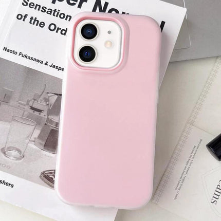 Daily Protective Phone Case for Everyday Smartphone Use - slim pink TPU PC case with raised edges protecting camera and screen