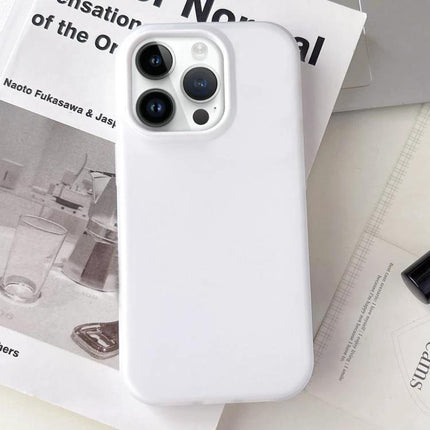 Daily Protective Case For iPhone Slim Design - slim white protective case on iPhone 12 Pro/Pro Max shown on desk