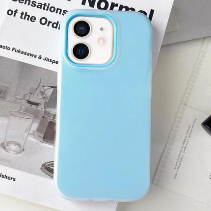 iPhone 11 Case for Everyday Use slim blue TPU+PC protective case with raised edges for screen and camera, 6.1-inch everyday protection