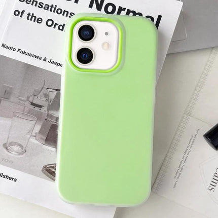 iPhone 11 Case for Everyday Use slim green TPU+PC protective case with raised edges guarding screen and camera